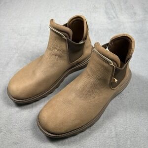 Hey Dude Branson Boot Mid Craft Leather Brown Men's 7 Boot Chelsea